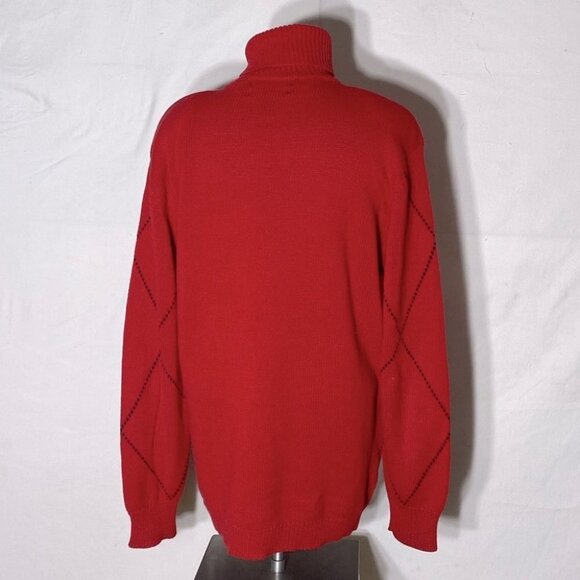 Vintage Herman Geist Ramie Cotton Hand Embroidered Paisley Floral Mock Neck - Picture 3 of 16